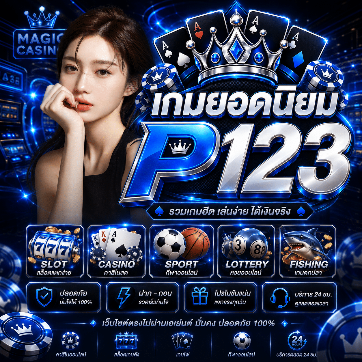 เกมยอดนิยม P123 สิ่งที่ล็อบบี้ดันขึ้นมา กับห้องที่นิ้วผมหยุดเอง